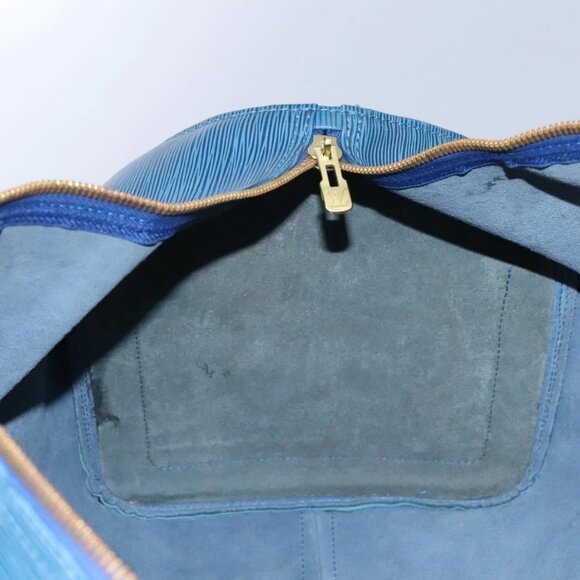 LOUIS VUITTON Epi Keepall 55 Boston Bag Toledo Blue M42955 LV Auth BD1153 - Picture 13 of 16
